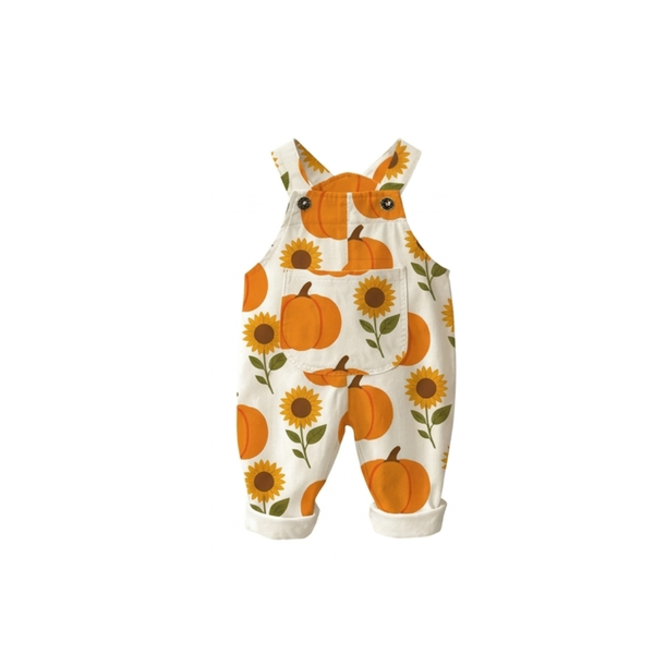 Pumpkin & Sunflower Overalls | MiniOlie