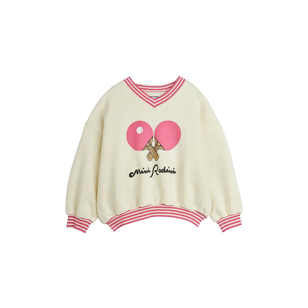 Table Tennis Striped Rib Sweatshirt | Mini Rodini