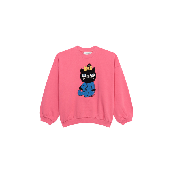 Cat Chenille Sweatshirt | Mini Rodini