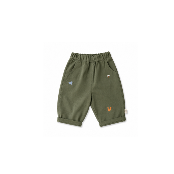 Little Animal Embroidered Pants | MiniOlie