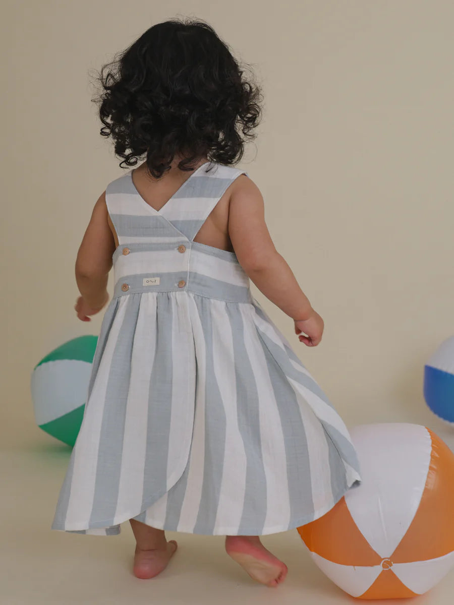 Sardine Stripes Sleeveless Dress
