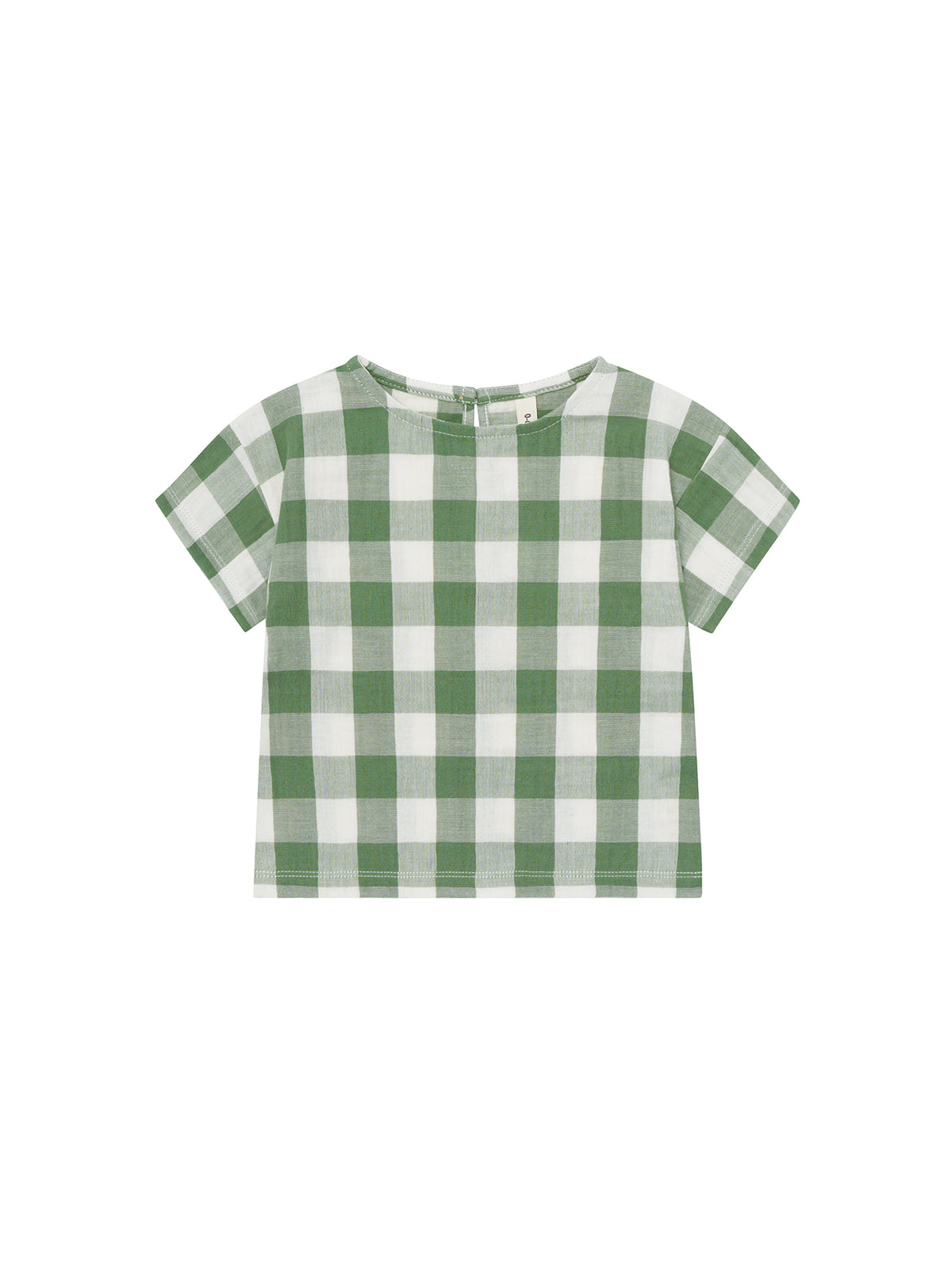 Dill Gingham Boxy T-Shirt