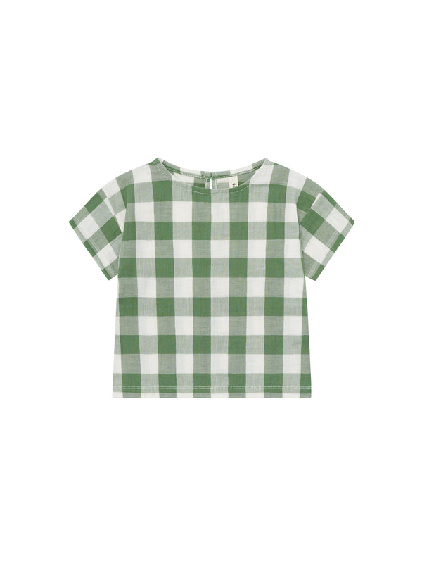 Dill Gingham Boxy T-Shirt