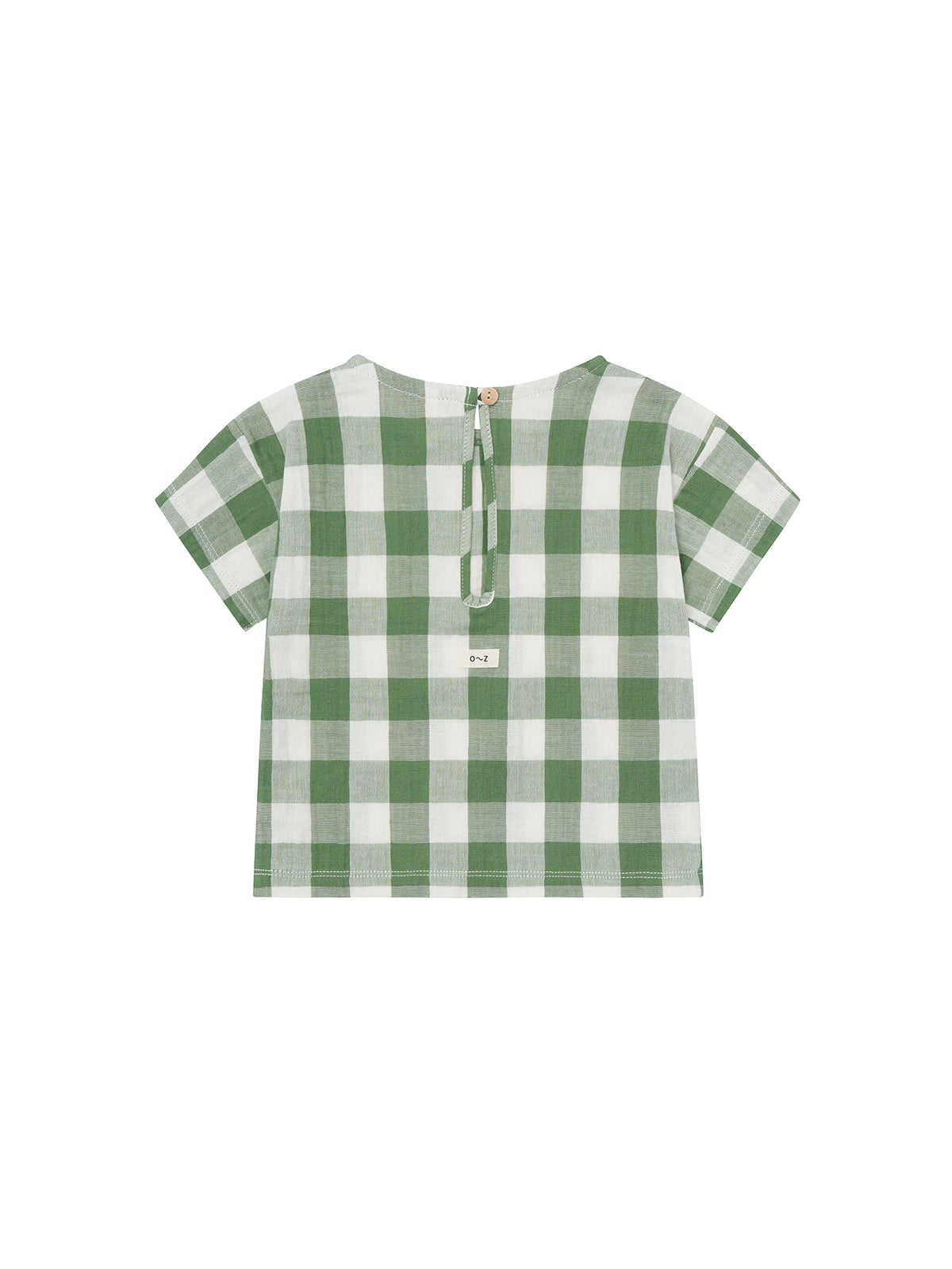 Dill Gingham Boxy T-Shirt