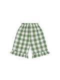 Dill Gingham Frill Culottes