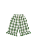 Dill Gingham Frill Culottes