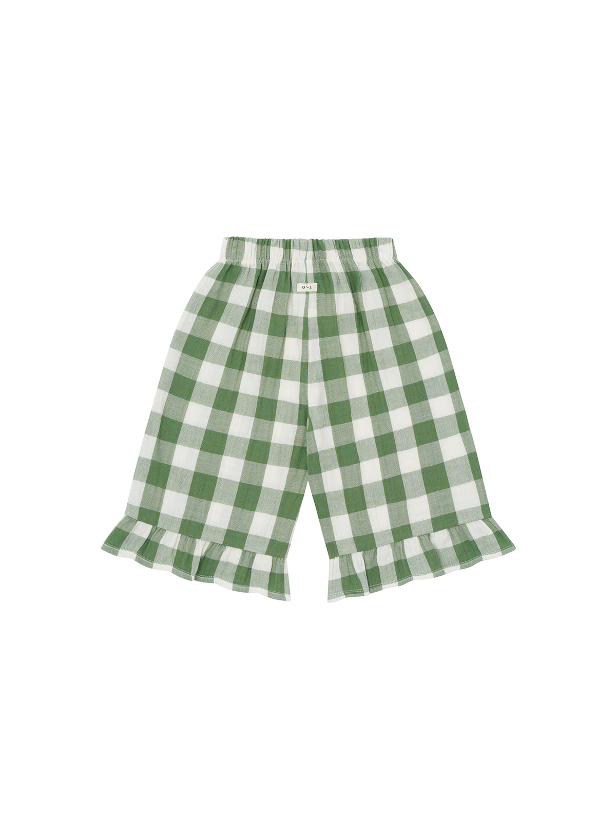 Dill Gingham Frill Culottes