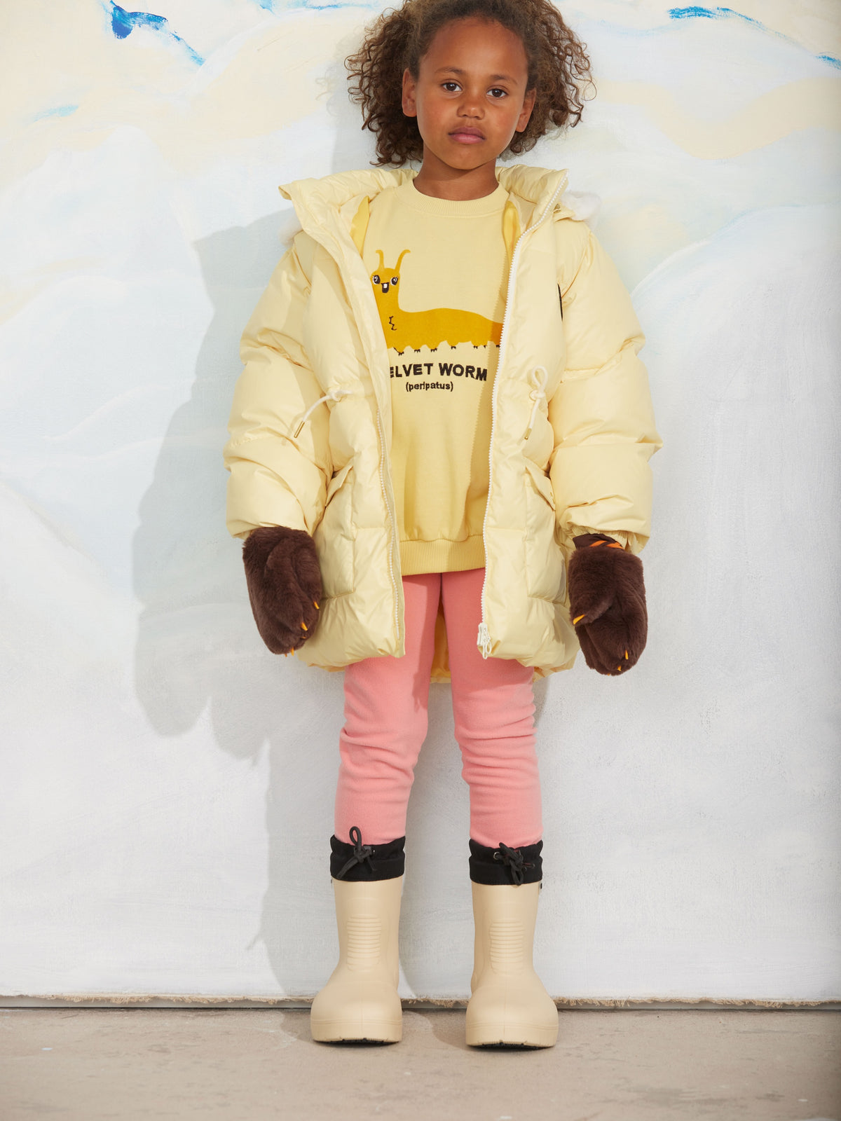 Velvet Worm Sweatshirt | Mini Rodini