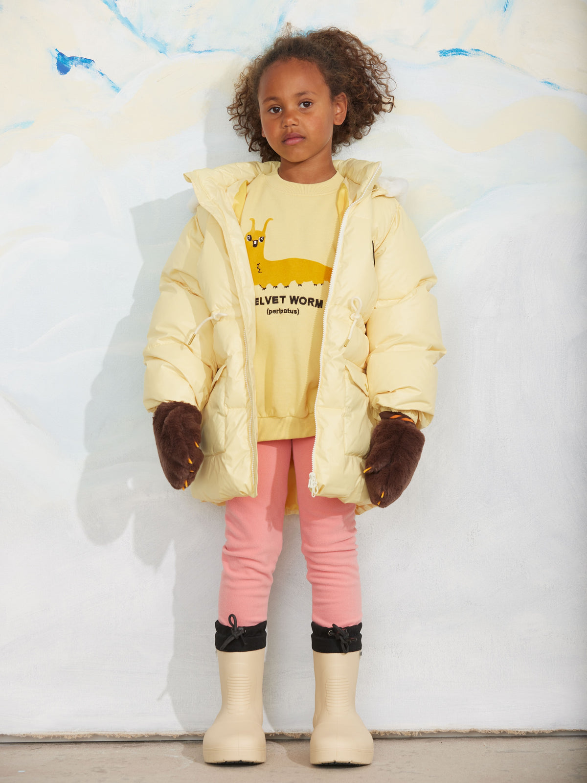 Velvet Worm Sweatshirt | Mini Rodini