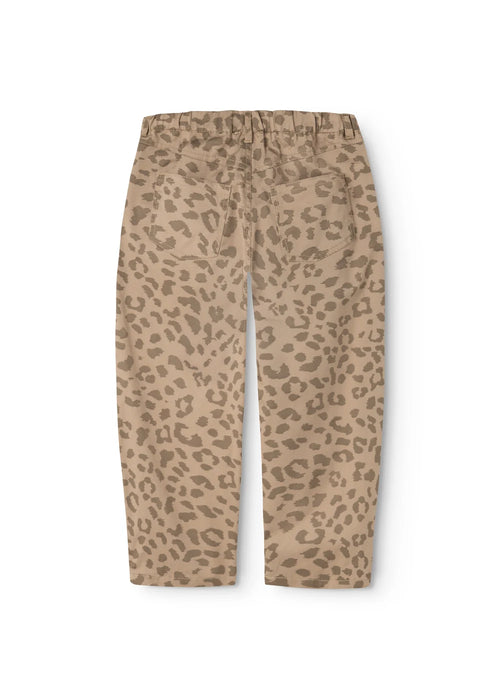 Pantalon chino Pando à imprimé léopard