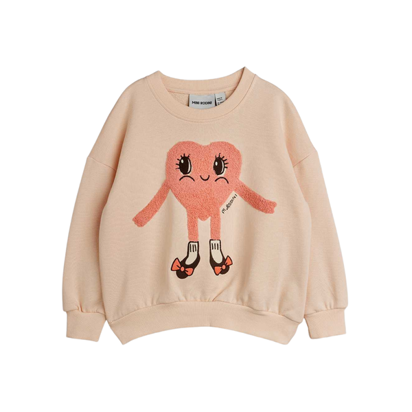 Heart in shoes chenille sweatshir