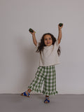 Dill Gingham Frill Culottes