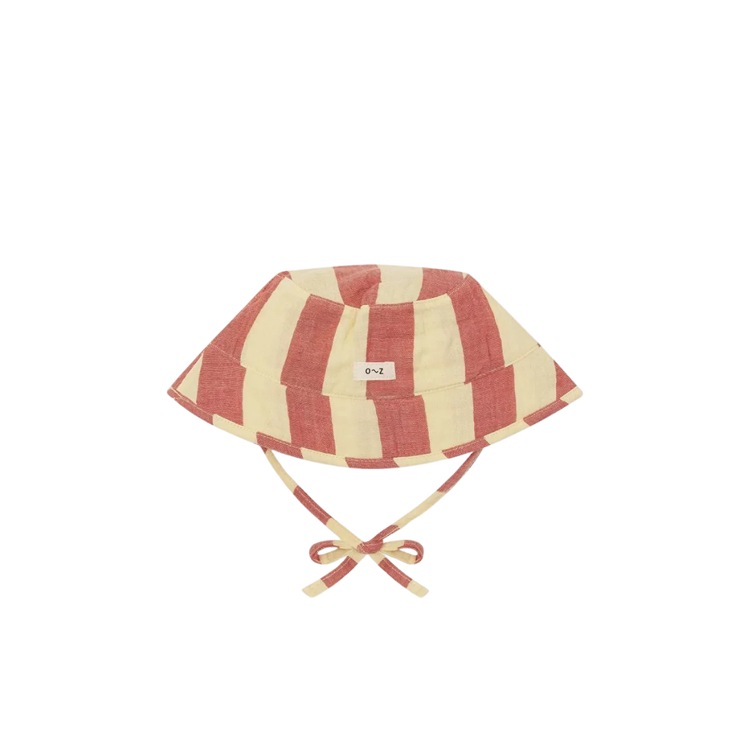 Tomato stripes bucket sun hat