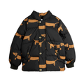 Steppjacke Dog Print mit Kapuze