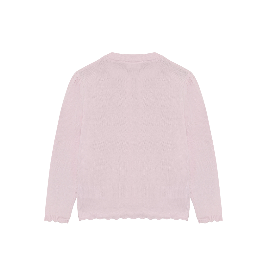 Knit Cardigan Raindrops on Roses