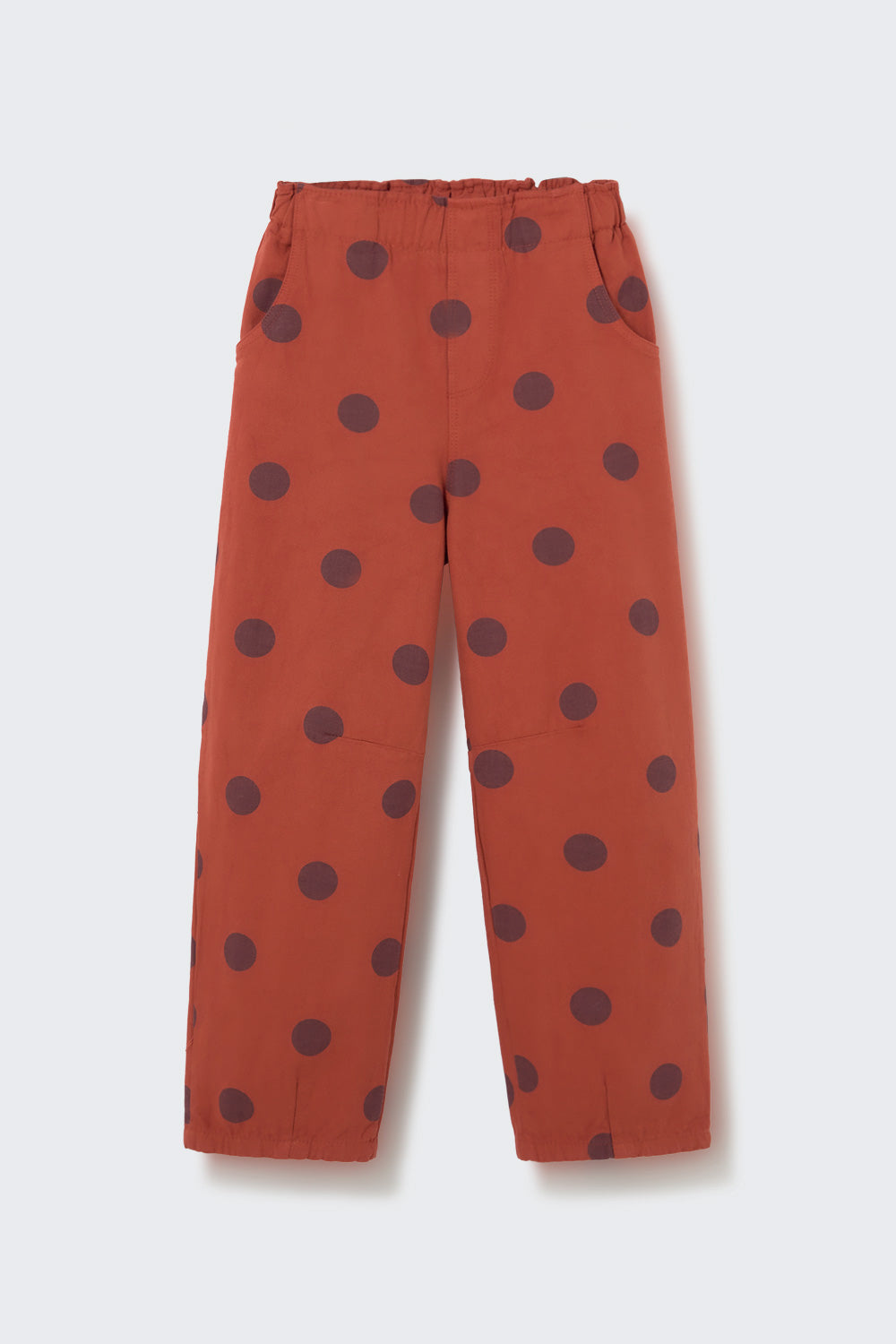 Cozmo Atenas Polka Dot Twill Pants in Ginger
