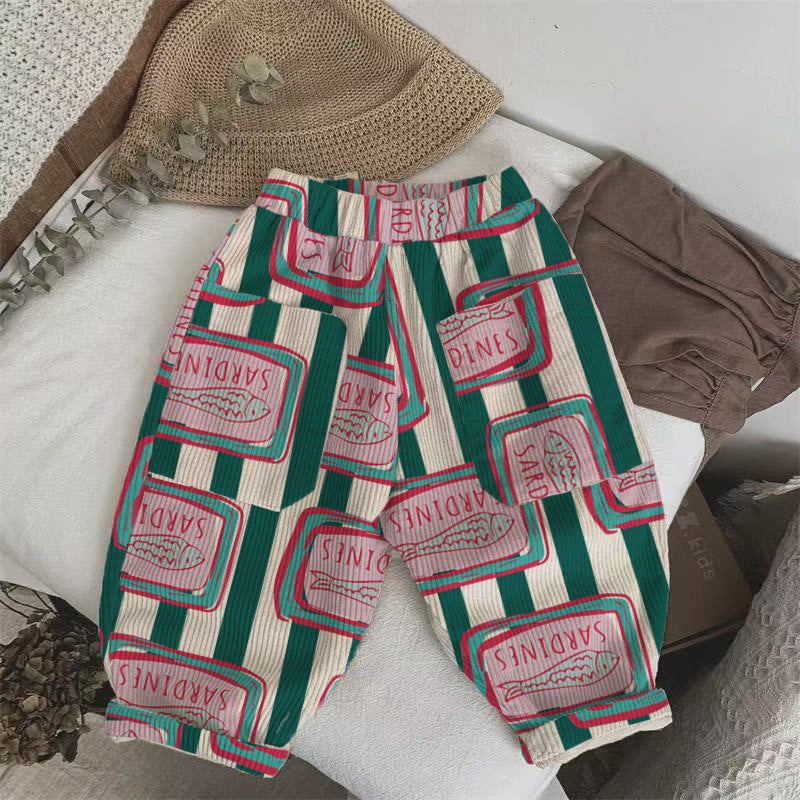 Sardine Stripe Corduroy Pants | MiniOlie