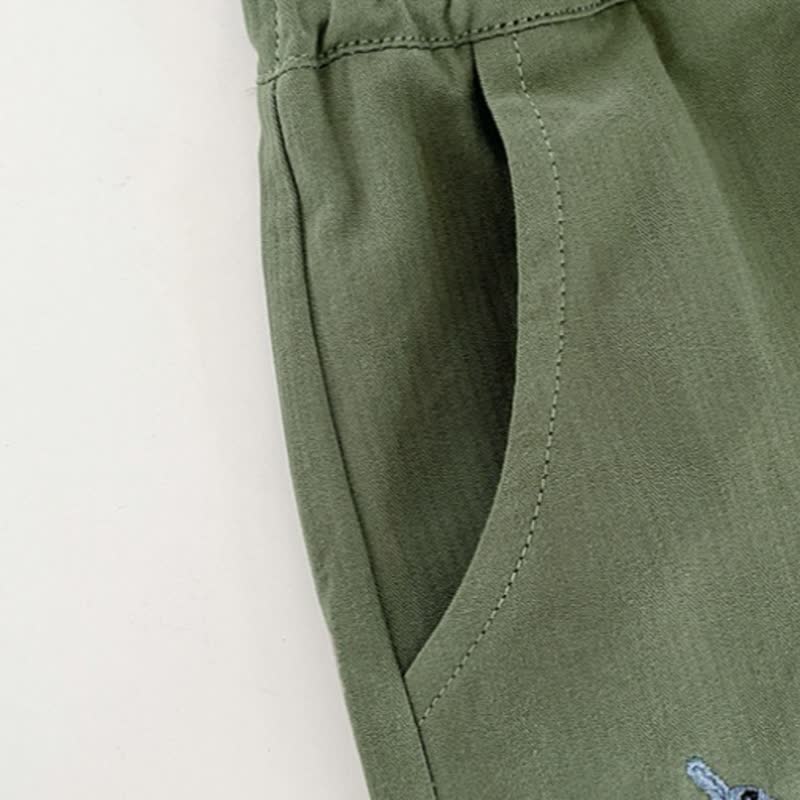 Little Animal Embroidered Pants | MiniOlie