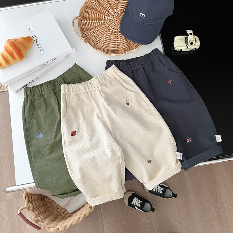 Little Animal Embroidered Pants | MiniOlie