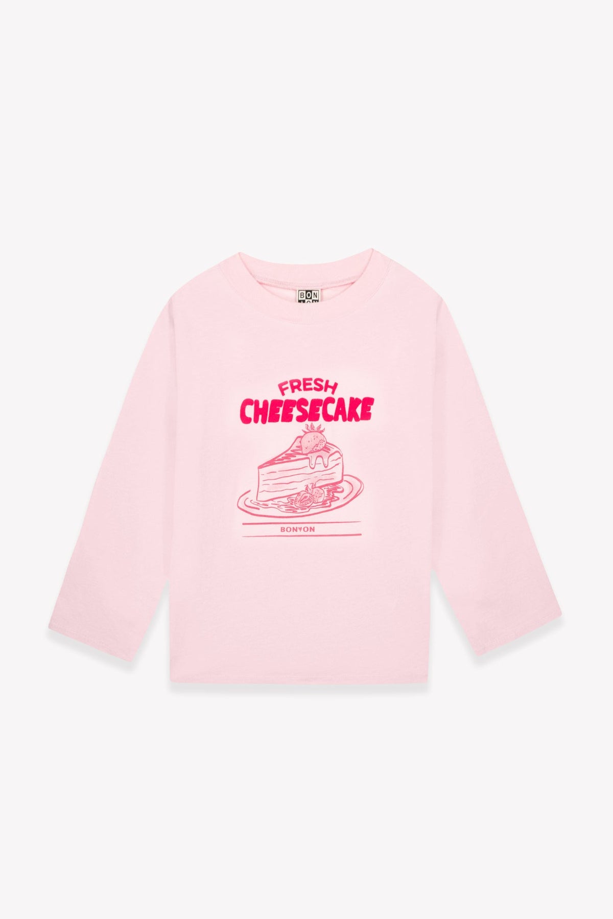 Bonton Taxo Cheesecake Cotton Tee in Pink