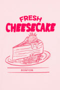 Bonton Taxo Cheesecake Cotton Tee in Pink