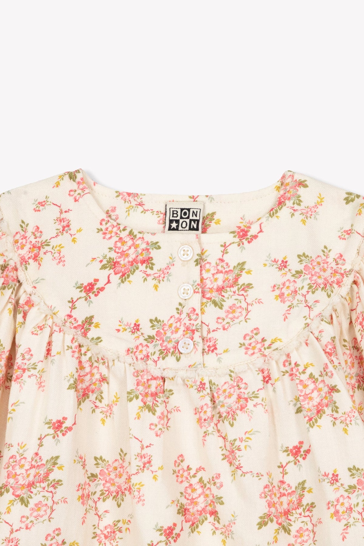 Bonton Prairie Floral Cotton Blouse in Multi