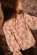 Bonton Prairie Floral Cotton Blouse in Multi