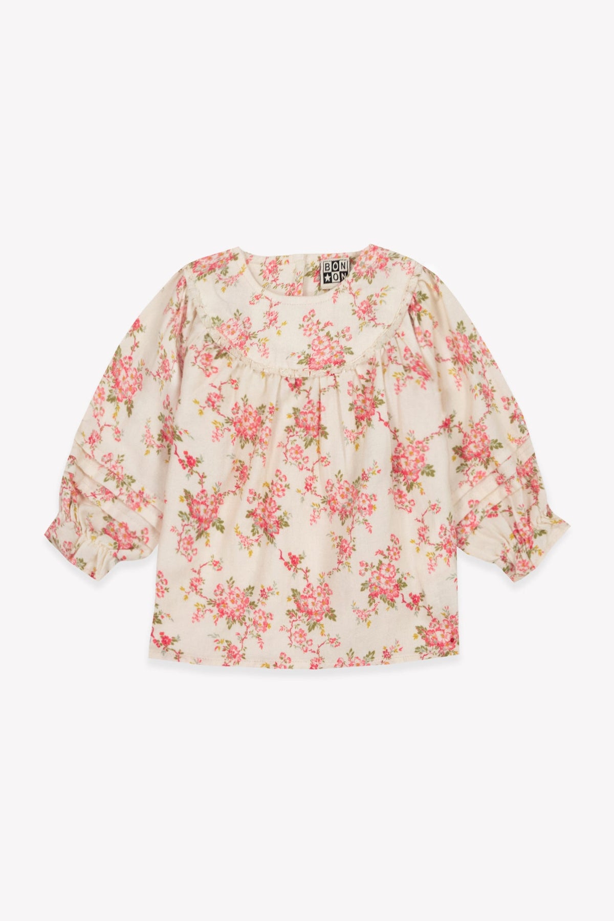Bonton Pavot Floral Cotton Blouse in Multi