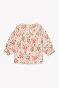 Bonton Pavot Floral Cotton Blouse in Multi