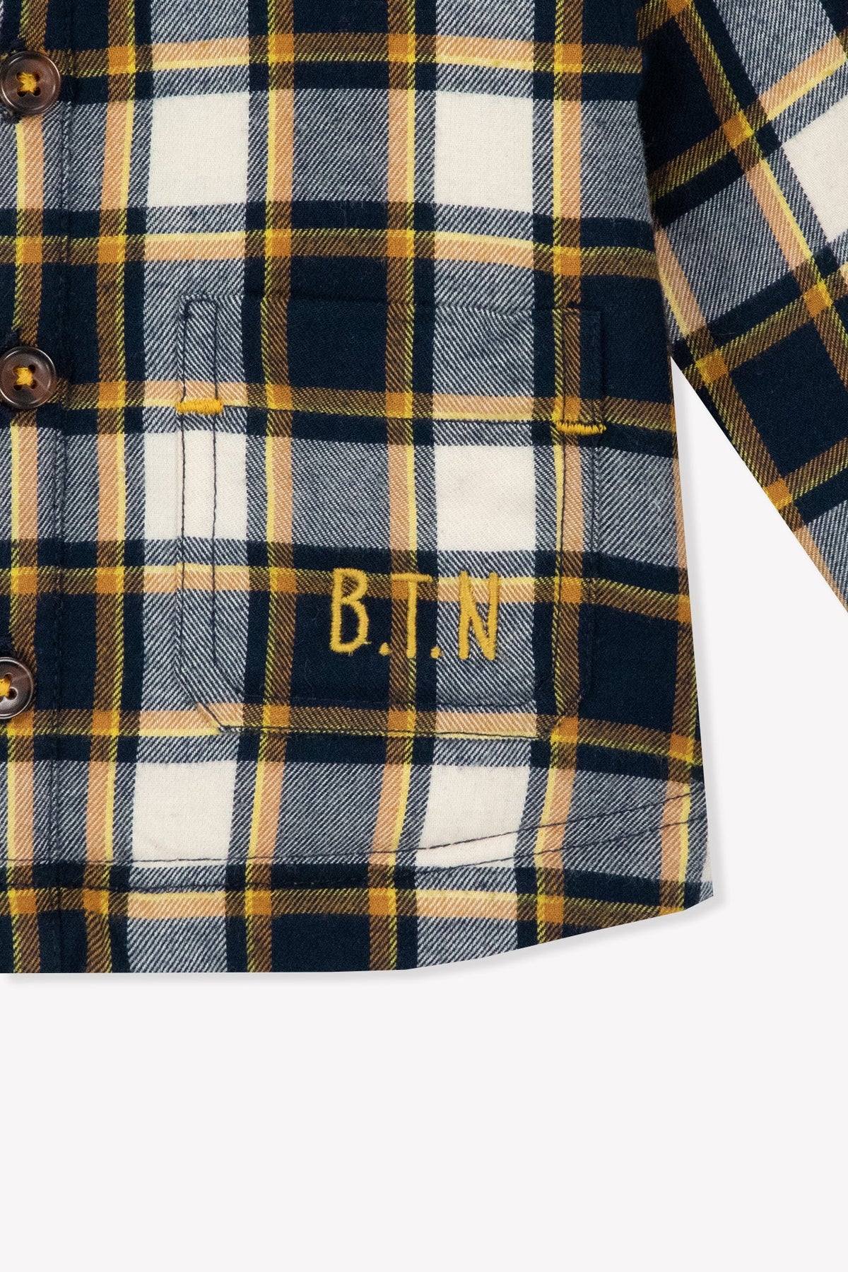 Bonton Piloti Check Baby Overshirt in Multi