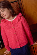 Bonton Corolle Mohair-Blend Cardigan in Pink