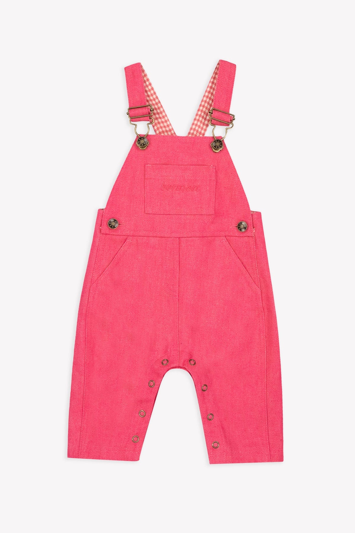 Bonton Pica Cotton Dungarees in Pink