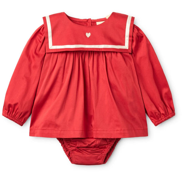 Poppy Red Sailor Romper