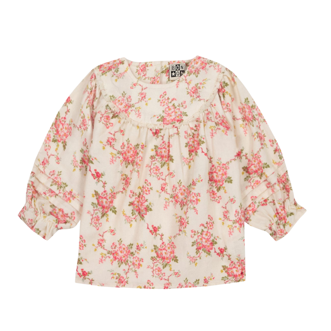 Prairie Baumwollbluse mit Blumenprint