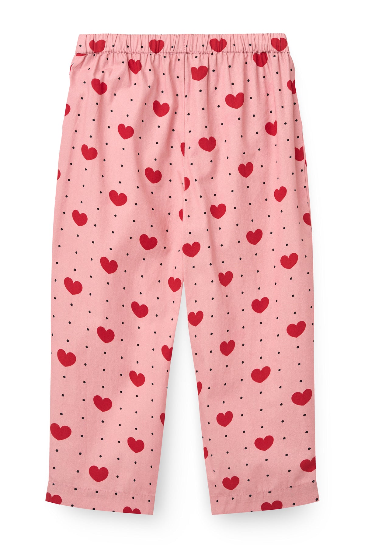 Heart Print Bow Pants