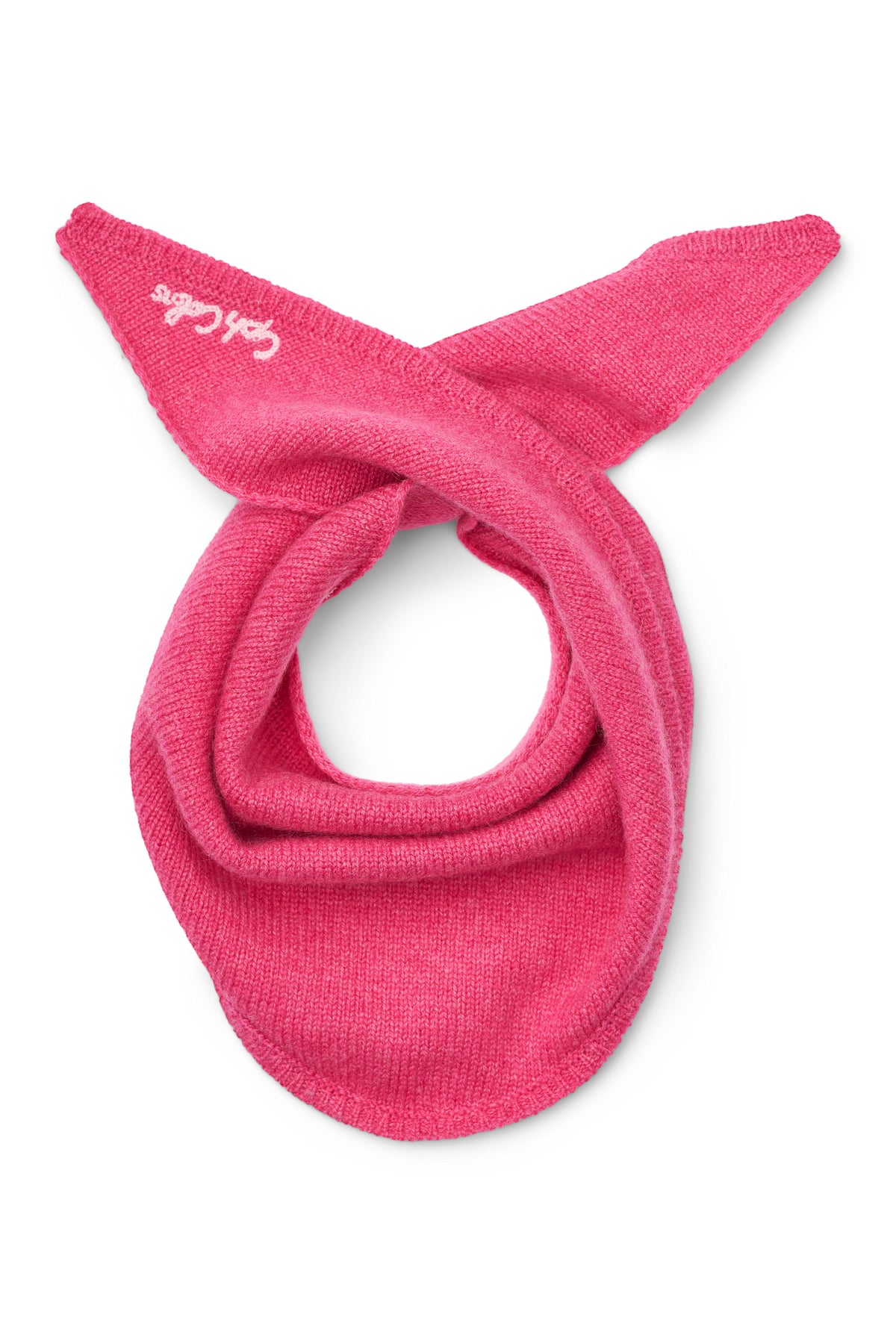 Écharpe brodée en cachemire – Fuchsia