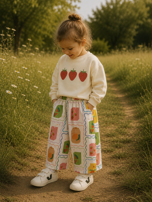 Fruit Juice Print Pants | MiniOlie