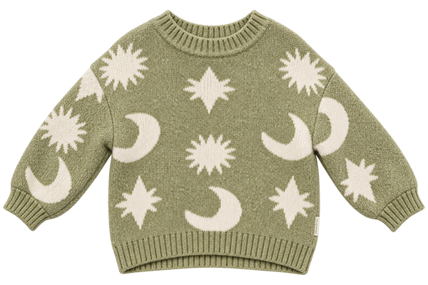 Cozmo Matcha Moon Star Sweater