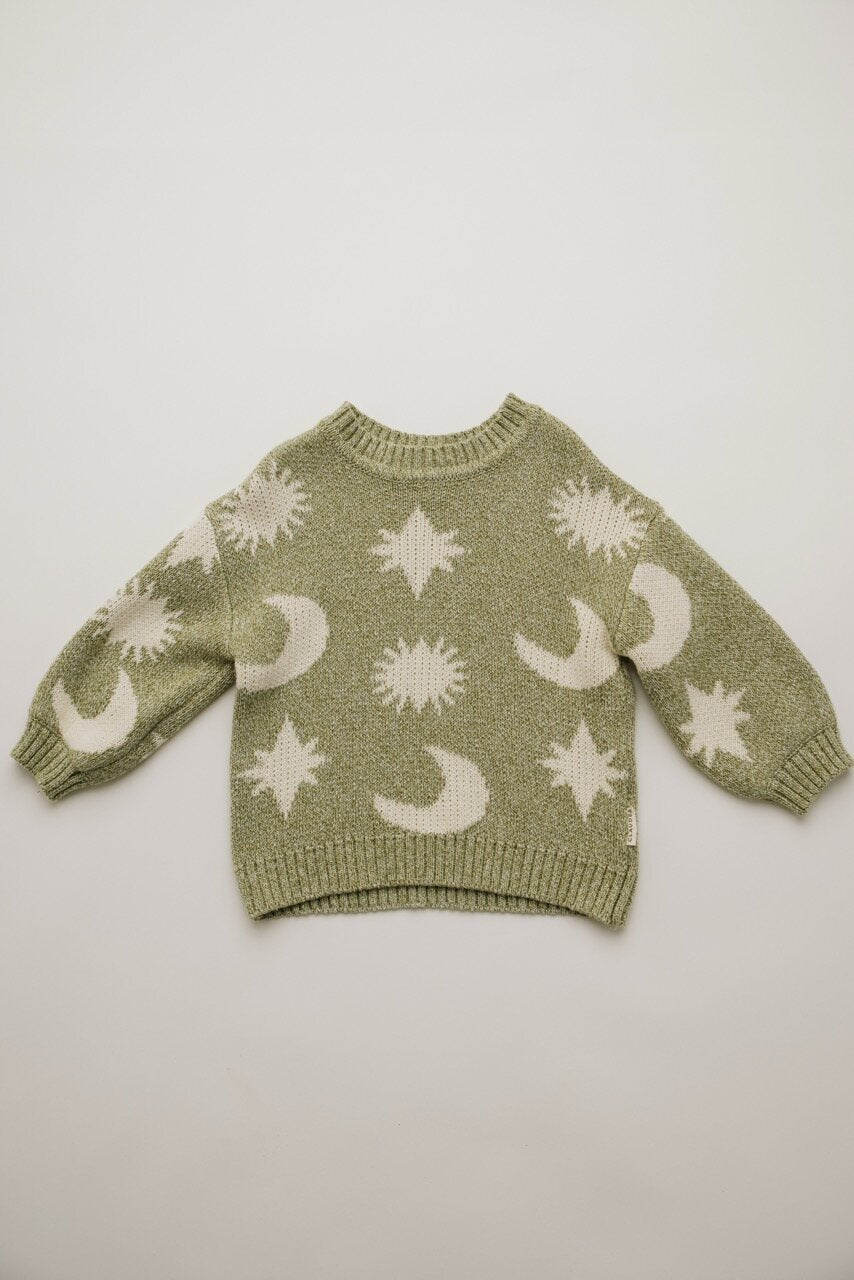 Cozmo Matcha Moon Star Sweater