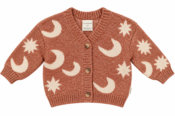 Cozmo Russet Moon Star Cardigan