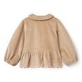 Embroidered Corduroy Blouse