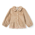 Embroidered Corduroy Blouse