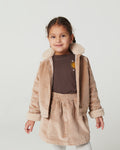 Teddy Collar Corduroy Jacket