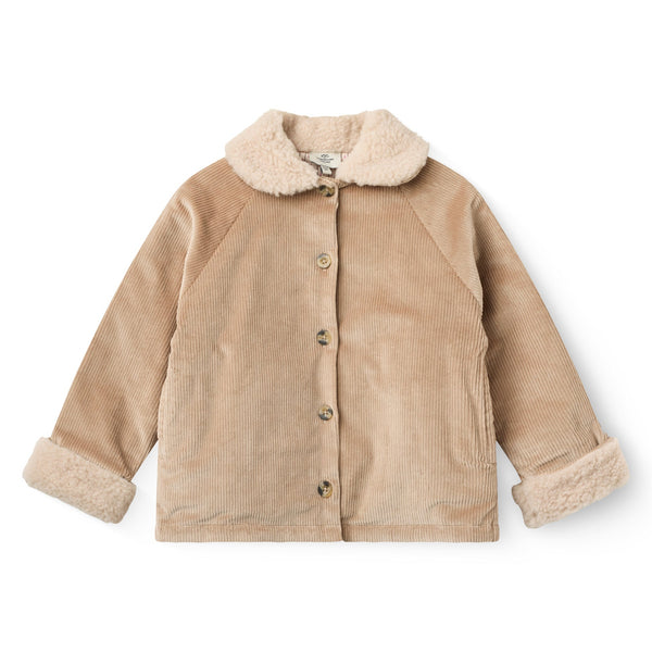 Teddy Collar Corduroy Jacket