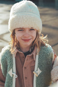 Bonnet en laine Flat White