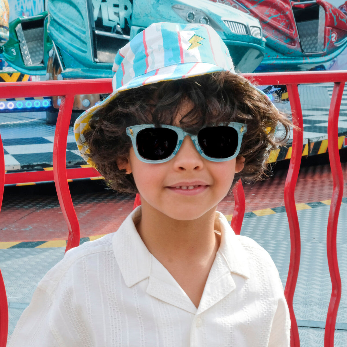 Lightning Stripe Reversible Bucket Hat