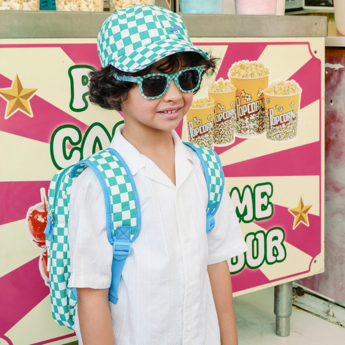 Check and Stripe Sunglasses