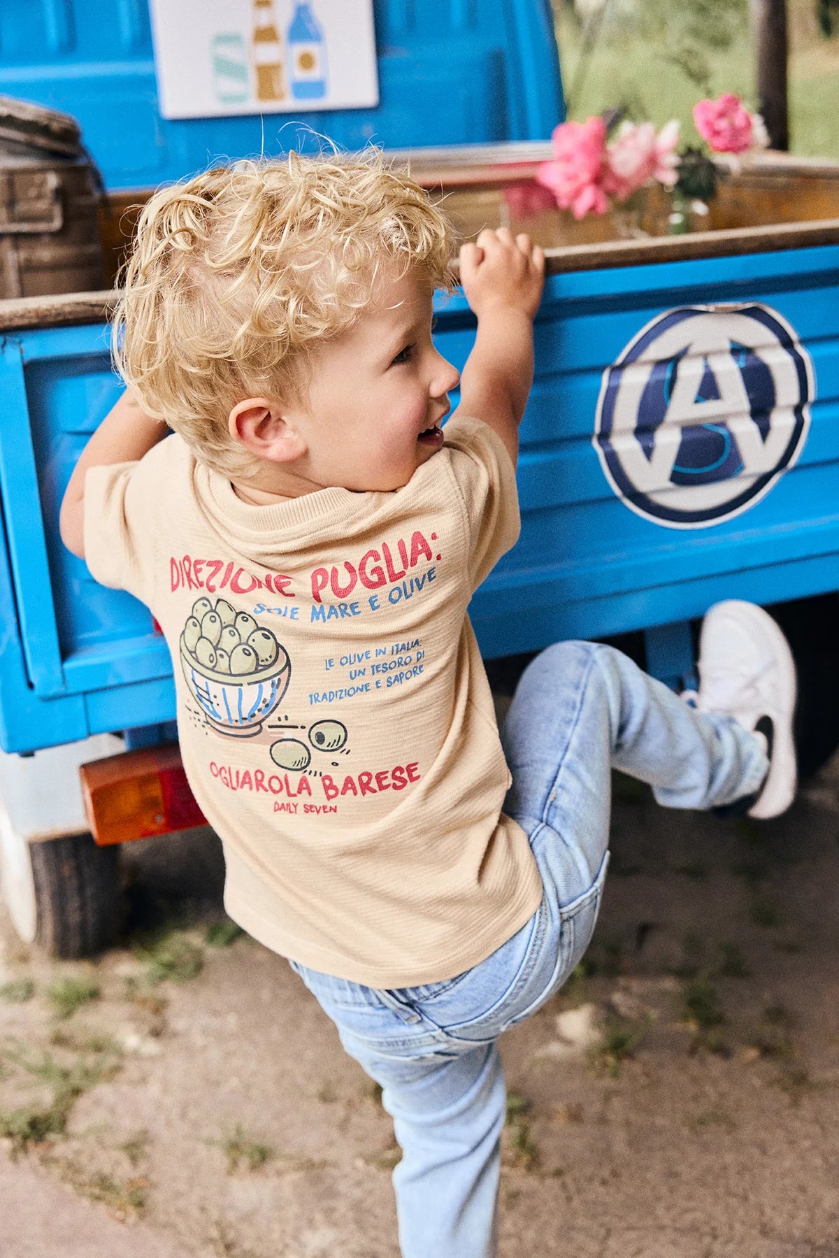 Backprint T-Shirt Latte Sand