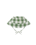 Dill Gingham Bucket Sun Hat