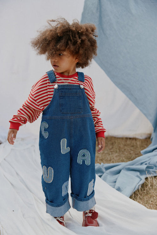 Blythe Patch Denim Dungarees by Claude & Co